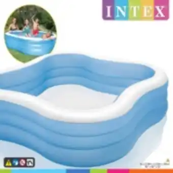 Intex piscine beach wave 229x229x56 cm 57495np