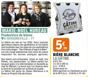 E.Leclerc BIÈRE BLANCHE offre