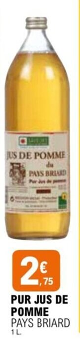 E.Leclerc PUR JUS DE POMME offre