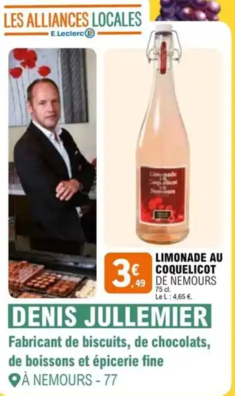 E.Leclerc LIMONADE AU COQUELICOT offre