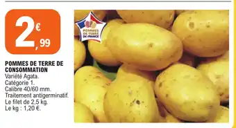 E.Leclerc POMMES DE TERRE DE CONSOMMATION offre