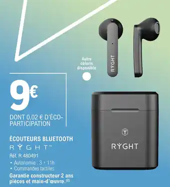 E.Leclerc ÉCOUTEURS BLUETOOTH offre