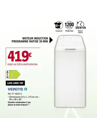 E.Leclerc LAVE-LINGE TOP offre