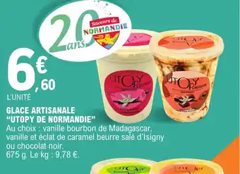 E.Leclerc GLACE ARTISANALE "UTOPY DE NORMANDIE" offre
