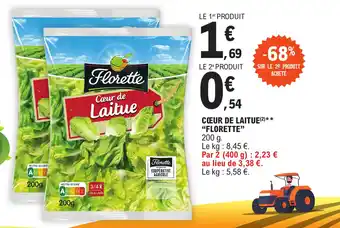 E.Leclerc CŒUR DE LAITUE(2)** "FLORETTE" offre