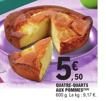 QUATRE-QUARTS AUX POMMES(1)(4)