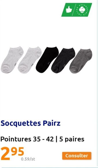 Action Socquettes Pairz offre