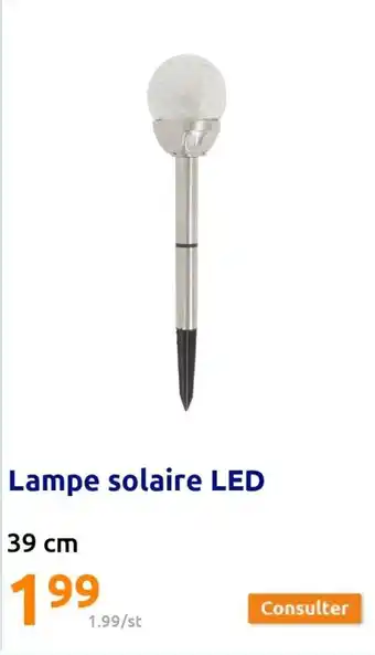 Action Lampe solaire LED offre