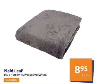 Action Plaid Leaf offre
