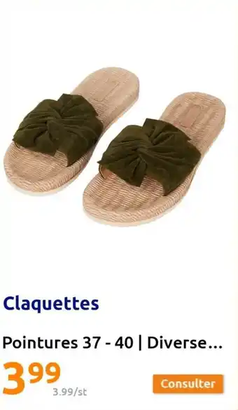 Action Claquettes offre
