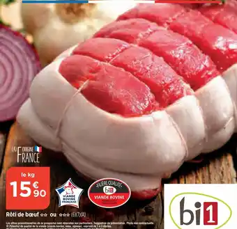 Bi1 Rôti de bœuf☆☆ ou ☆☆☆ (6)(7)(A) offre