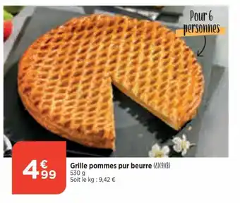 Bi1 Grille pommes pur beurre (8)(9)(B) 530 g Soit le kg : 9,42 € offre
