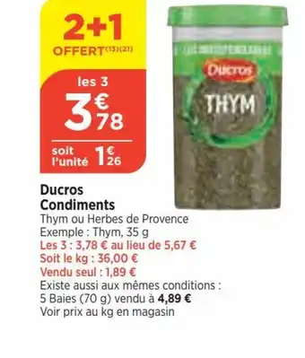 Ducros Condiments