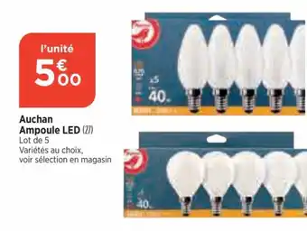 Bi1 Auchan Ampoule LED (27) Lot de 5 offre