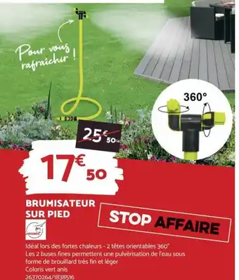 Bricomarché BRUMISATEUR SUR PIED offre
