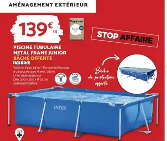 Bricomarché PISCINE TUBULAIRE METAL FRAME JUNIOR offre