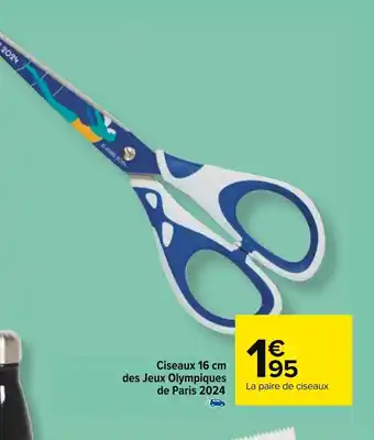Carrefour Ciseaux 16 cm des Jeux Olympiques de Paris 2024 offre