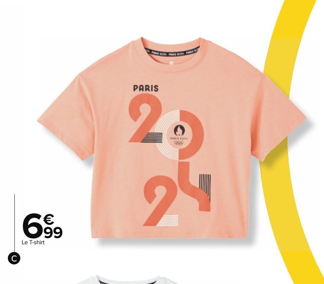 Promo Tshirt fille des jeux olympiques de paris 2024 chez Carrefour
