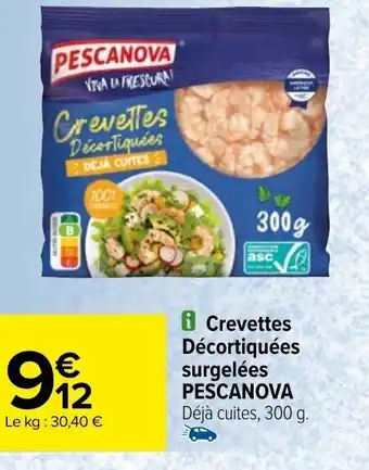 Carrefour Crevettes Décortiquées offre