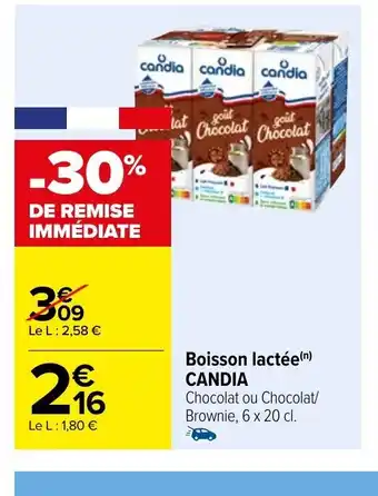 Carrefour Boisson lactée(n) CANDIA offre