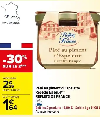 Carrefour Pâté au piment d'Espelette Recette Basque (m) offre