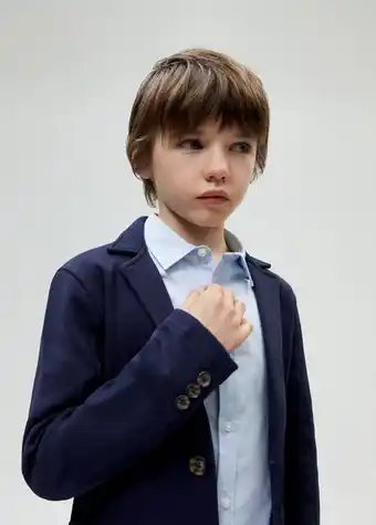 Mango Veste costume regular fit texturée offre