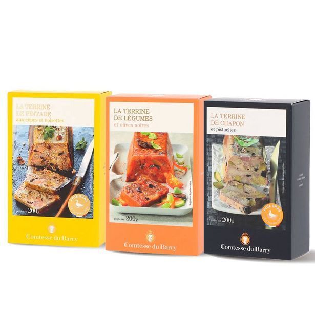 Promo Lot de 3 terrines à trancher chez Comtesse du Barry