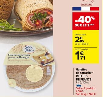 Carrefour Market Reflets de france galettes de sarrasin offre