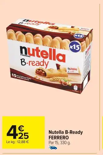 Carrefour Market Ferrero nutella b-ready offre