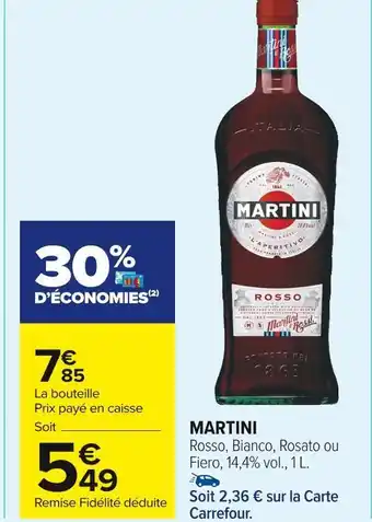 Carrefour Market Martini martini offre
