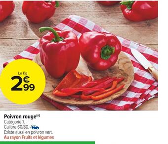 Carrefour Market Poivron rouge offre