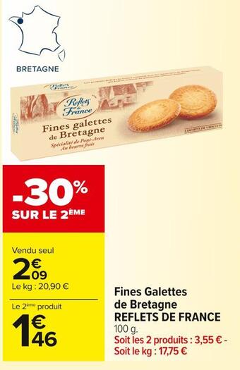 Carrefour Market Reflets de france fines galettes de bretagne offre
