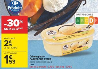 Carrefour Carrefour extra crème glacée offre
