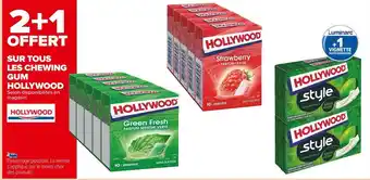 Carrefour Market Hollywood 2+1 offert sur tous les chewing gum offre