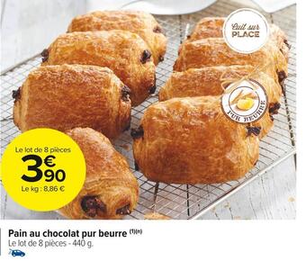 Carrefour Market Pain au chocolat pur beurre offre