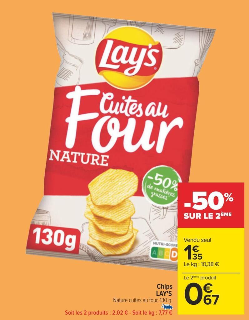 Promo Lay's chips chez Carrefour