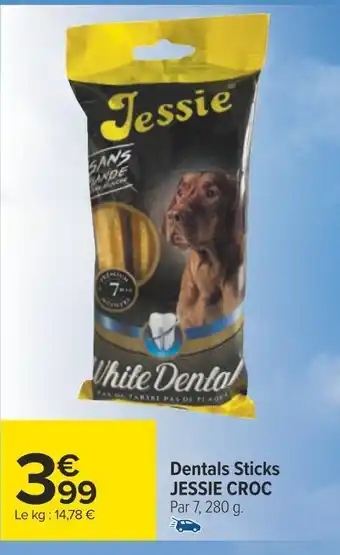 Carrefour Jessie croc dentals sticks offre