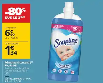 Carrefour Soupline adoucissant concentré(d) offre
