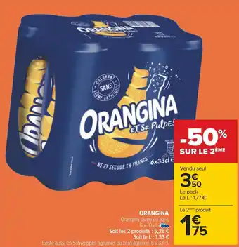 Carrefour Orangina orangina offre