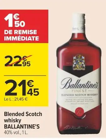 Carrefour Ballantine's blended scotch whisky offre