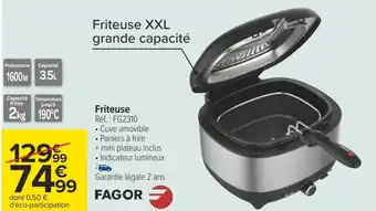 Carrefour Fagor friteuse offre