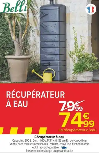 Récupérateur à eau