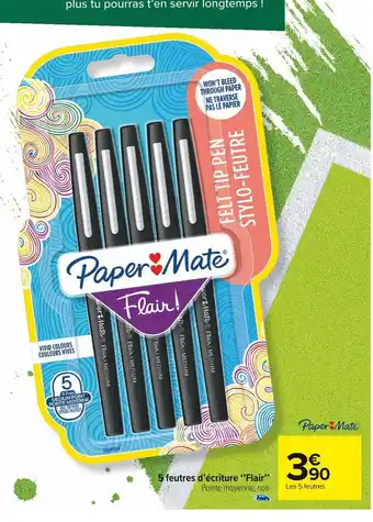 Paper mate 5 feutres d’écriture flair
