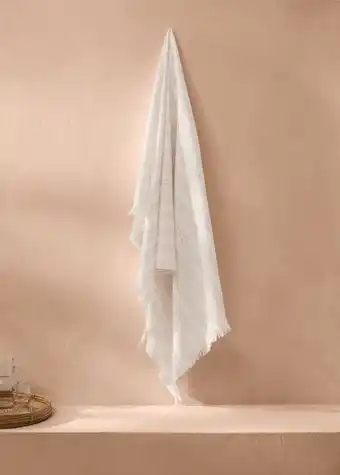 Mango Serviette de plage 100 % coton rayures 100x180 cm offre