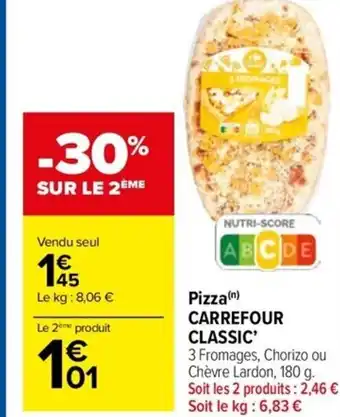 Carrefour Drive Pizza (n) CARREFOUR CLASSIC' offre