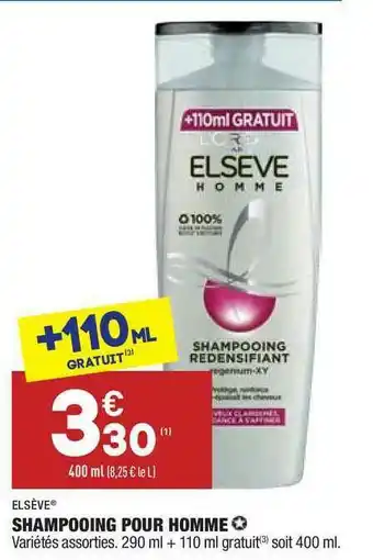 ALDI Shampooing Pour Homme Elsève offre