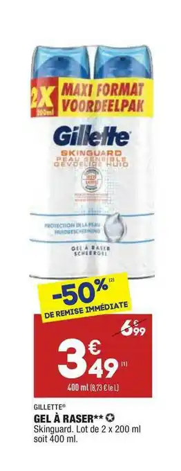 ALDI Gel à Raser Gillette offre