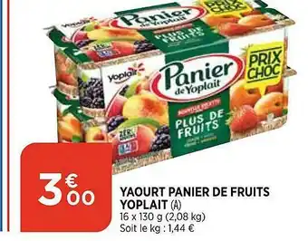 Bi1 Yaourt Panier De Fruits Yoplait offre