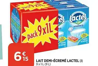 Bi1 Lait Demi-écremé Lactel offre