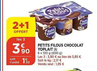 Petits Filous Chocolat Yoplait